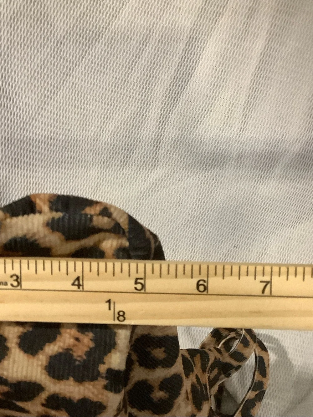 Leopard Print Canvas Tote Bag in Brown